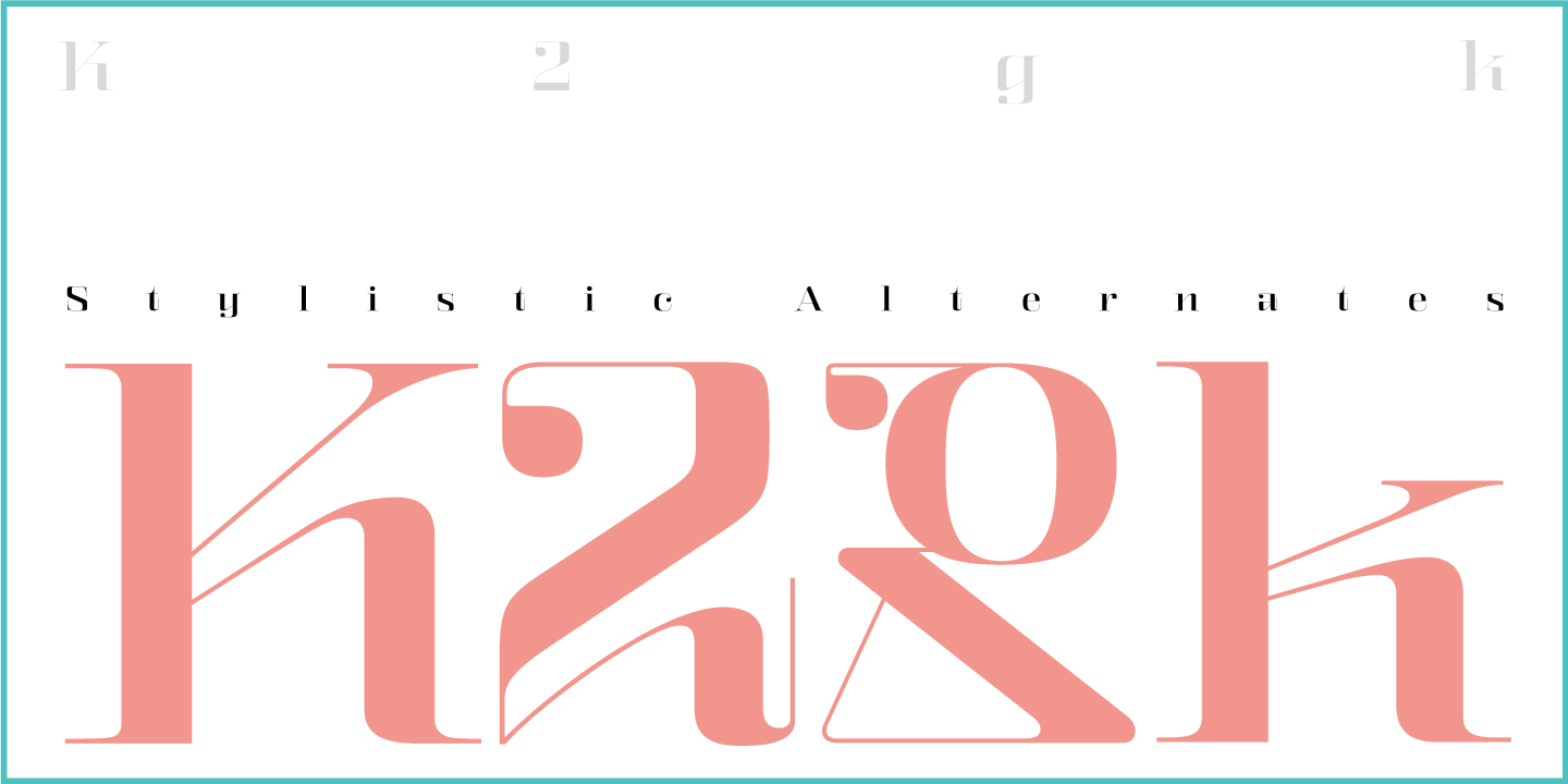 Beispiel einer Kalender Serif Blok No 2-Schriftart